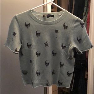 Autumn Cashmere Sweaters - Short-sleeve sweater by Autumn Cashmere Autumn Cashmere Sweaters - Short-sleeve sweater by Autumn Cashmere